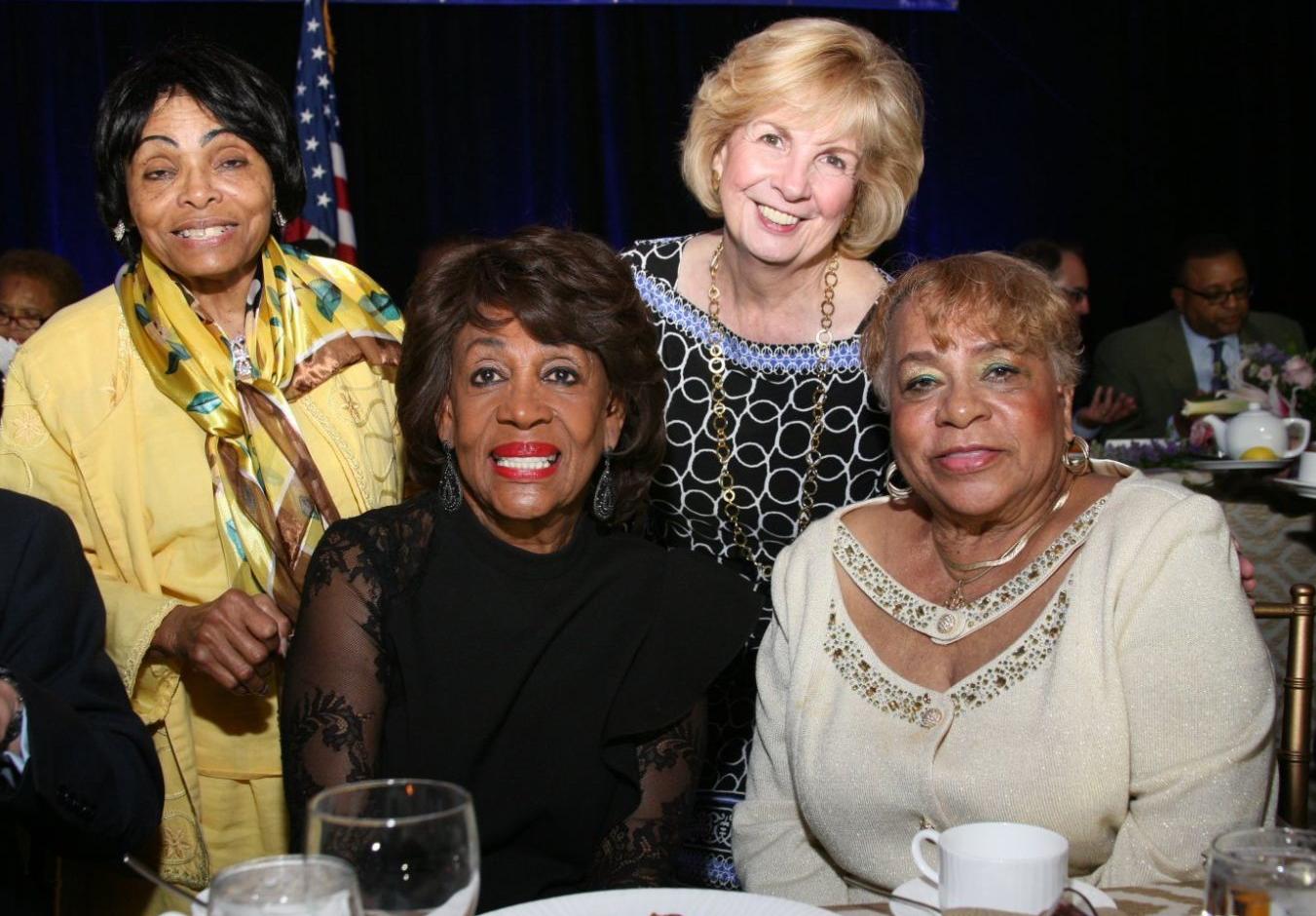 Former State Rep Betty L Thompson, Congresswoman Maxine Waters, STL County NAACP President Esther Haywood, , Kathy Osborn